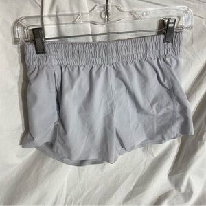 Athleta Girl Heart the Hustle Gray Athletic Shorts